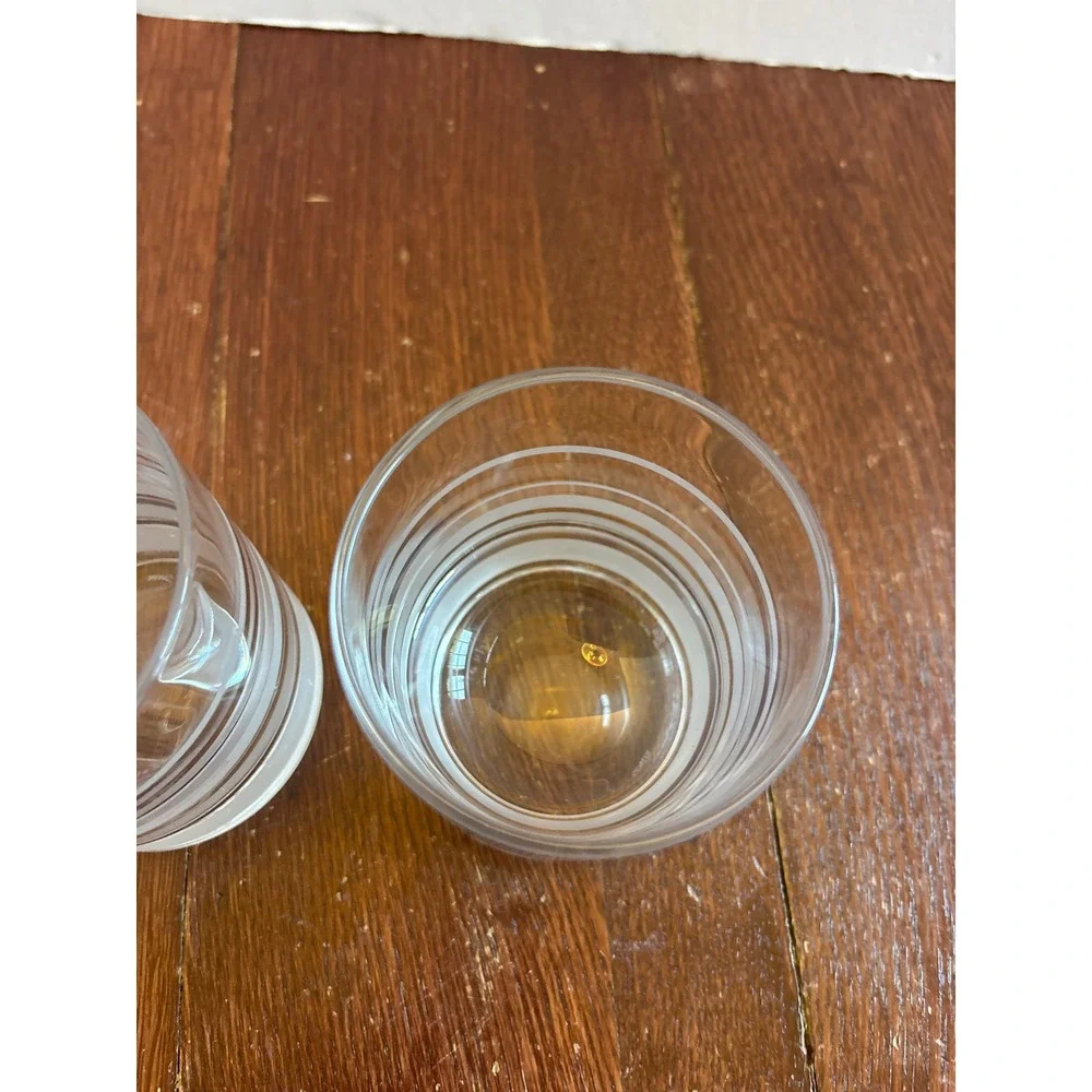 Kate Spade New York Lenox Larabee Dot Striped Lowball Glasses Set of 2 Crystal